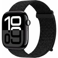 Tec-Expert Smartwatch-Armband für Apple Watch Series 11 46 mm Armband Ersatz Wechsel Band, Nylon Textil mit Klettverschluss, stufenlos Verstellbar, atmungsaktiv