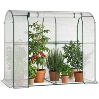 Meulbaty Tomatengewächshaus Begehbares Tomatengewächshaus, Foliengewächshaus für Pflanzen, Stabil, UV-beständig, optimales Pflanzenwachstum, Frühbeet, Gemüse