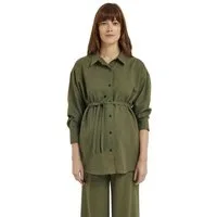 vertbaudet Umstands-Set Loungewear-Set für Schwangerschaft und Stillzeit Set, 2-teilig, Leinen-Optik