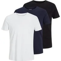 Jack & Jones Rundhalsshirt JJEORGANIC BASIC TEE SS O-NE 3PK MP NOOS (Packung, 3-tlg)