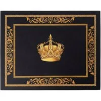 Belle Arti Platzset Elegantes Platzset 44x34 cm, abwaschbar, Löwe/Amphore/Krone, (4-St), Abwaschbar, rutschhemmend und stilvoll dekorativ