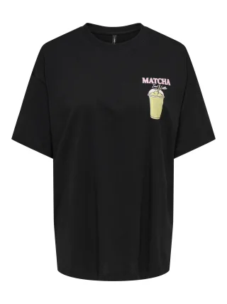 ONLY - ONLRITA S/S PRINTED TEE CS JRS Black - Gr. - XL