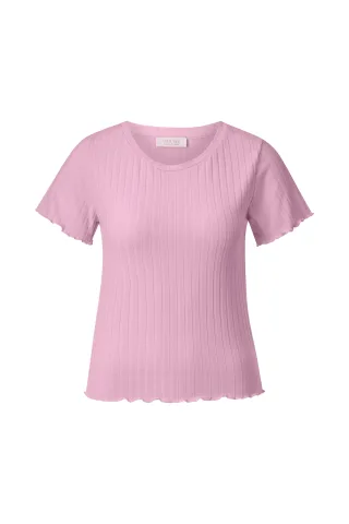 Rich & Royal - Rib T- Shirt soft orchid - Gr. - L