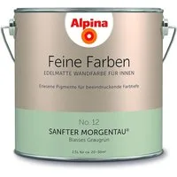 Alpina Wandfarbe Alpina Feine Farben 2,5 Ltr. No. 12 Sanfter Morgentau - Blasses Graug