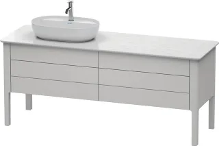 Duravit Luv Konsolenwaschtischunterbau bodenstehend Nordic Weiß Seidenmatt 1733x570x743 mm - LU9568L LU9568L3939