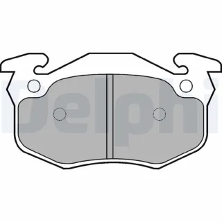 Delphi Bremsbel?ge hinten Renault 19 Clio Megane Sc?nic