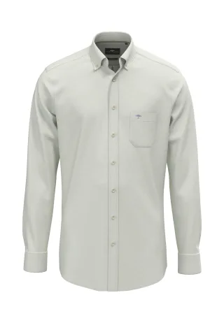 FYNCH-HATTON - Washed Oxford Solid, B.D., 1/1 avocado - Gr. - XXL