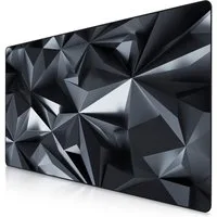Titanwolf Gaming Mauspad XXXL Speed Mousepad 1200 x 600 x 3 mm, große Schreibtischauflage, rutschfest, abwaschbar, Geschwindigkeit & Präzision, Black Crystal
