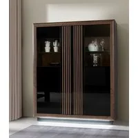 FORTE Highboard Savona, Höhe 161 cm, inkl. Sockelbeleuchtung