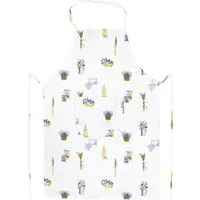 Kracht Kochschürze Lavendelkörbchen, (Set, 1-tlg., Set), Nackenband und aufgesetzte Tasche ca.70x90cm Baumwolle