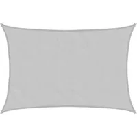 vidaXL Sonnensegel Sonnensegel Hellgrau 6x4 m 100% Polyester Oxford, (1-tlg)