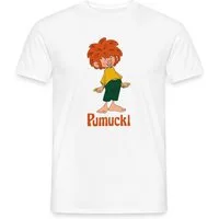 Spreadshirt T-Shirt Pumuckl Mit Frecher Pose Und Verschmitztem Lächeln Männer T-Shirt (1-tlg)