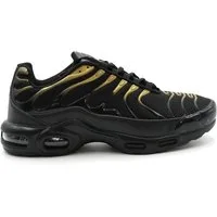 Sonderpostendiscount Herrenschuhe Sneaker mit Luftpolster K63B Black/Gold Sneaker Luftpolster