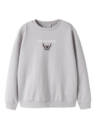 NAME IT - NKFVENUS LS NREG SWEAT UNB Lilac Marble - Gr. - 152