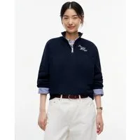 Tommy Hilfiger Sweatshirt SCRIPT REG MK-NK HALF ZIP SWT Baumwollmischung