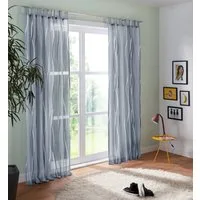 OTTO home Gardine Dimona (2 St), Schlaufen, transparent, Voile, 2er-Set, Voile, Polyester, Wellen
