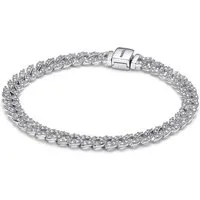 Pandora Silberarmband Damen-Silber Zeitloses Pavé