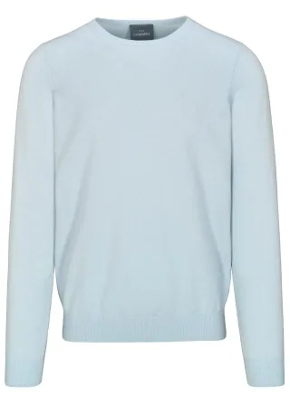COMMANDER Finest Clothing - (S)-NOS Rdh. Pullover Basic ice blue - Gr. - S