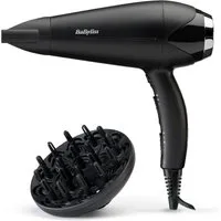 BaByliss Haartrockner BaByliss Turbo Smooth 2200 Haartrockner, D572DE, 2200 W, 2200W, Fön mit Ionen-Technologie, Föhn mit 2 Aufsätzen inkl. Diffusor