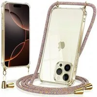 CoolGadget Handykette Handyhülle mit Handyband für Apple iPhone 16 Plus 6,7 Zoll, Case zum Umhängen Kette Halsband Kordel mit Hülle für iPhone 16 Plus