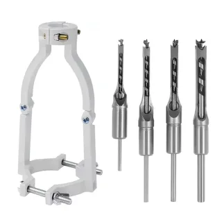 Square Hole Drill Bit Adapter Drill Bit Fixing Bracket Professional Attachment Joint Mortiser Bit for Woodworking Tools