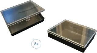 Ruco Aufbewahrungsdose "Sortierdose, 5er Set" Schmuckdose, Kleinteilebox, bündiger Verschluss, Made in Germany