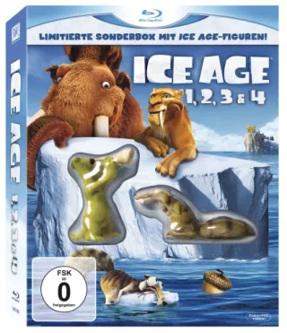 Ice Age 1 2 3 & 4 (Limitierte Sonderbox mit Ice Age Figuren!) [Blu-ray]