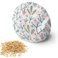 Amilian Kirschkernkissen Mikrowelle - rund ca. 16 cm - Körnerkissen Nacken Schulter, Füllung: 100% Kirschkerne - Bezug: 100% Baumwolle, Wärmekissen, Kältekissen, Körnerkissen für die Mikrowelle, Schulter, Bein und Bauch.
