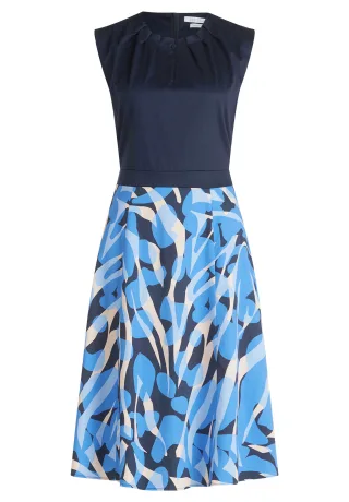 Betty & Co - Midikleid dunkelblau/blau - Gr. - 40