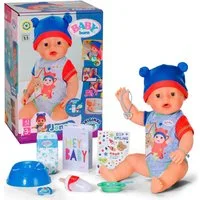 Baby Born Babypuppe Jonas, 43 cm (Set, 11-tlg), mit 10 lebensechten Funktionen