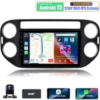 A-Sure 8Core Android 15 Carplay GPS Navi Autoradio Für VW Tiguan 5N GOLF Plus Autoradio (Digitalradio (DAB), FM, AM, RDS, 1280*800 IPS Screen/8-Core CPU)