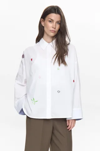 Nümph - NUJUNA SHIRT cloud dancer - Gr. - L