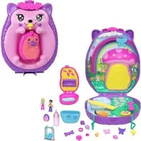 Mattel® Minipuppe Mattel JBJ91 - Polly Pocket Igel-Mama & Baby Schatulle