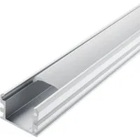 ENERGMiX LED-Stripe-Profil 2 Meter Aluprofile Alu Schiene Profil für LED Strip LED Kanal mit, Profil Kanal LED Leiste 200cm inkl. Clips und Endkappen