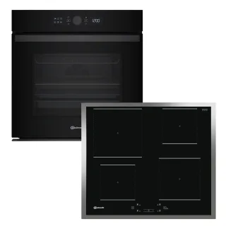 BAUKNECHT Backofen-Set "BAKO 900 Airfry" mit Teilauszug Set, 2 Stk. tlg. AirFry-Funktion – die gesündere Alternative zur Fritteuse