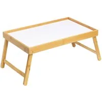 HAC24 Tabletttisch Betttablett Serviertablett fürs Frühstücks Frühstückstablett (1-St), Mit Klappbaren Beinen, 50 x 30 x 22 cm