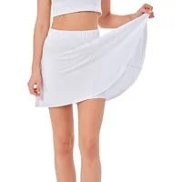 ROSS CAMP Hosenrock Damen, Rock für Frauen, integrierte kurze Hose ausgestellte Passform