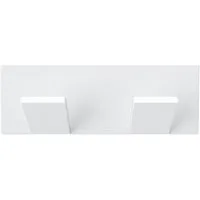 doporro Garderobenhaken Wandgarderobe Wandhaken aus Edelstahl 2 Haken 100×35×24.2mm Stalo-02, Montage ohne Bohren