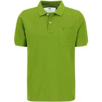 FYNCH-HATTON Poloshirt Poloshirt Piquê aus Baumwolle mit Brusttasche Hellgrün