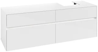 Villeroy & Boch Waschtischunterschrank Collaro C106B0 1600x548x500mm mit Beleuchtung Glossy White C106B0DH
