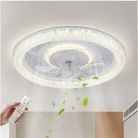JDONG Deckenventilator Mit Beleuchtung Leise 54W Dimmbar Deckenleuchte Mit Fernbedienung, Für Schlafzimmer Wohnzimmer Esszimmer Arbeitszimmer