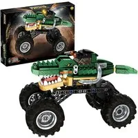 Esun Monster Truck Bausteine für Jungen und Mädchen, Geschenk für Kinder Spielbausteine, (Set, 315 St., Komplettset), Spielzeugauto mit Rückziehmotor ab 8 9 10 Jahren