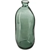 Atmosphera Créateur d'intérieur Dekovase Gehackte Blumenvase, Glasflasche, Farbe khaki, 35 cm - Atmosphera (einzeln)