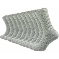 GAWILO Norwegersocken für Herren mit Wolle und gepolsterter Frotteesohle (10 Paar) warmer Winterstrumpf gegen kalte Füße - Arbeitssocken mit Wolle