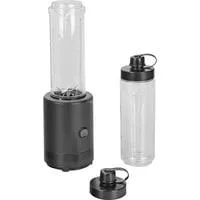 KÜCHENminis Smoothie-to-go, Deep Black, Standmixer schwarz (matt), 300 Watt, Behälter 0,6 Liter