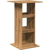 vidaXL Esstisch Bartisch mit Ablagen Artisan-Eiche 60x60x102 cm Holzwerkstoff (1-St)