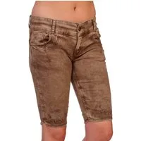 Hangowear Trachtenjeans Trachtenjeans Damen - HENDRINA BERMUDA - hellgrau, schlamm