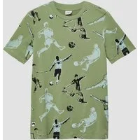 s.Oliver Kurzarmshirt T-Shirt T-Shirt mit All-over-Print