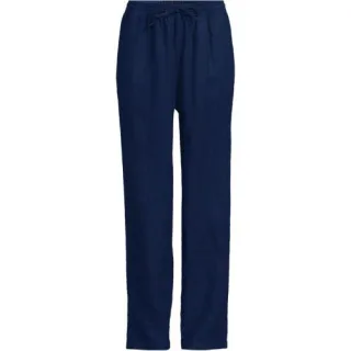 Relaxte Premium Reinleinen-Schlupfhose für Damen in Plus-Größe, Damen, size: plus, Blau, Leinen, by Lands' End