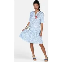 NAVIGAZIONE A-Linien-Kleid (1-tlg) Vogelmuster